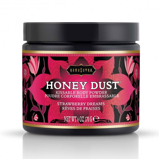 Пудра для тела Honey Dust Body Powder с ароматом клубники - 170 гр. - Kama Sutra - купить с доставкой в Кирове
