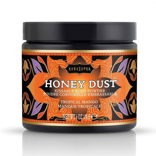 Пудра для тела Honey Dust Body Powder с ароматом манго - 170 гр. - Kama Sutra - купить с доставкой в Кирове