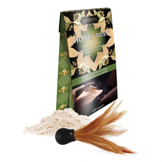 Пудра для тела Honey Dust Body Powder с ароматом жимолости - 28 гр. - Kama Sutra - купить с доставкой в Кирове