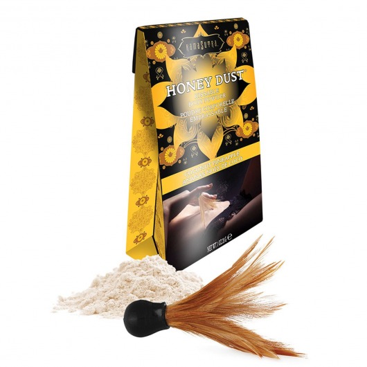 Пудра для тела Honey Dust Body Powder с ароматом кокоса и ананаса - 28 гр. - Kama Sutra - купить с доставкой в Кирове
