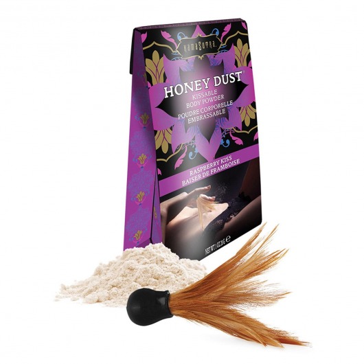 Пудра для тела Honey Dust Body Powder с ароматом малины - 28 гр. - Kama Sutra - купить с доставкой в Кирове