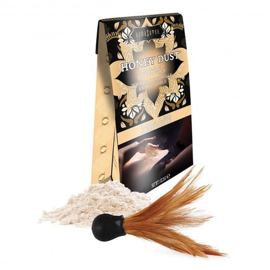 Пудра для тела Honey Dust Body Powder с ароматом ванили - 28 гр. - Kama Sutra - купить с доставкой в Кирове