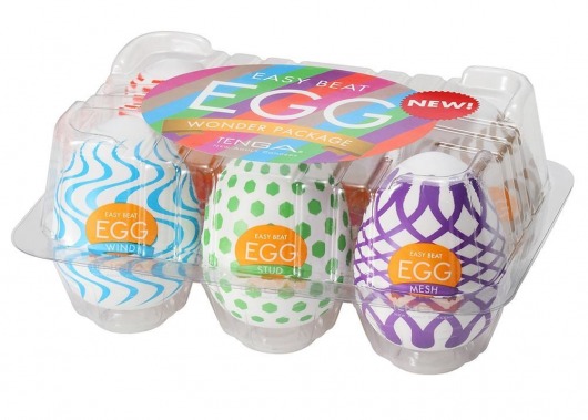Набор из 6 мастурбаторов Tenga EGG IV с различным рельефом - Tenga - в Кирове купить с доставкой