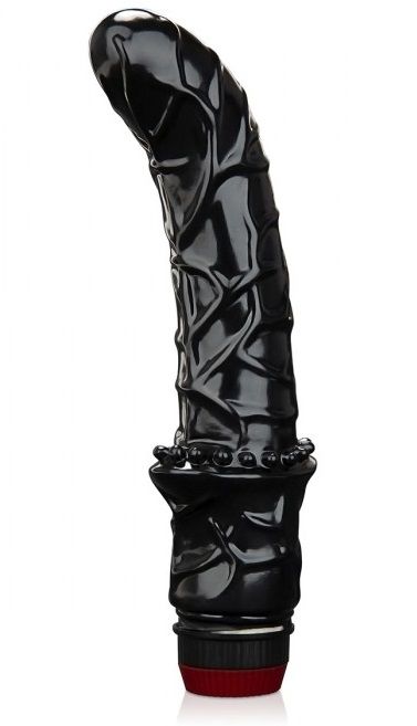 Черный вибромассажер простаты 6  Premium Prostate Massager - BlueLine - в Кирове купить с доставкой