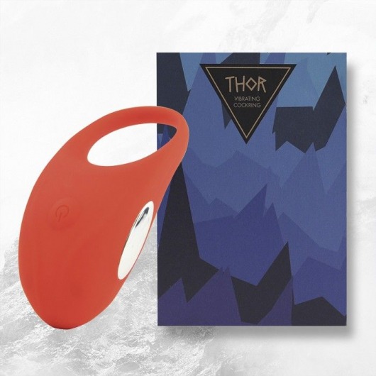 Красное кольцо с вибрацией Thor Cockring - FeelzToys - в Кирове купить с доставкой