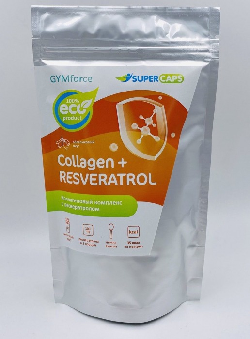 Натуральный коллаген с ресвератролом GYMforce Collagen+ - 150 гр. - SuperCaps - купить с доставкой в Кирове
