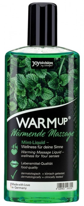 Массажное масло WARMup Mint с ароматом мяты - 150 мл. - Joy Division - купить с доставкой в Кирове