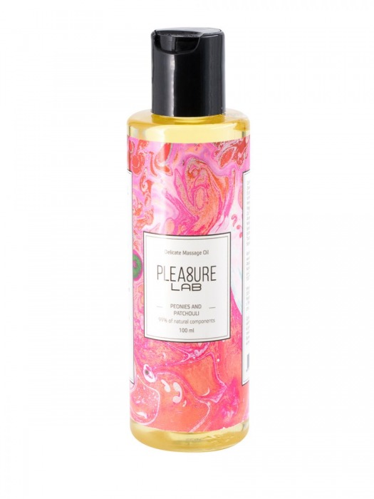 Массажное масло Pleasure Lab Delicate с ароматом пиона и пачули - 100 мл. - Pleasure Lab - купить с доставкой в Кирове