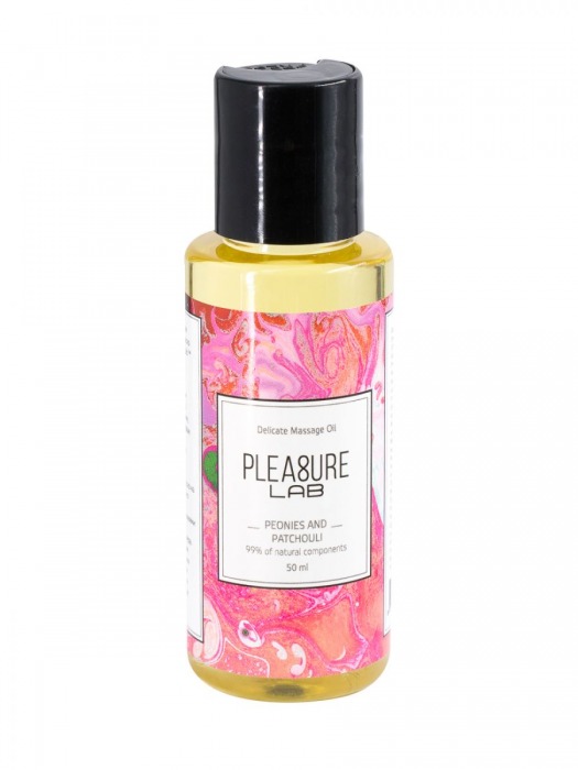 Массажное масло Pleasure Lab Delicate с ароматом пиона и пачули - 50 мл. - Pleasure Lab - купить с доставкой в Кирове