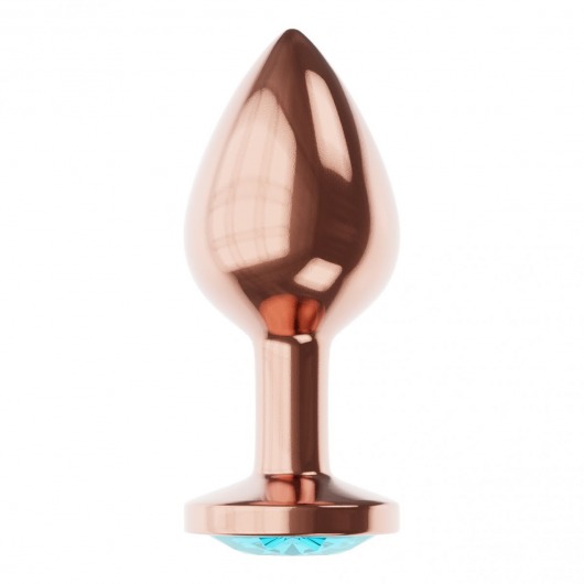 Пробка цвета розового золота с малиновым кристаллом Diamond Topaz Shine L - 8,3 см. - Lola Games - купить с доставкой в Кирове