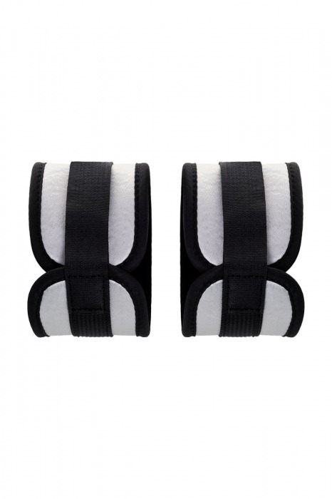 Серебристо-черные наручники Anonymo - ToyFa - купить с доставкой в Кирове