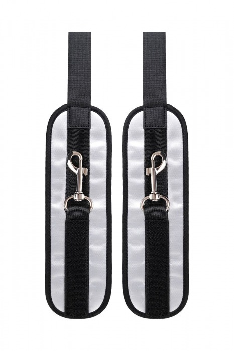 Серебристо-черные наручники Anonymo - ToyFa - купить с доставкой в Кирове