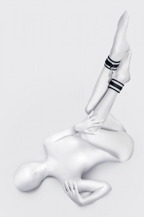 Серебристо-черные оковы Anonymo - ToyFa - купить с доставкой в Кирове