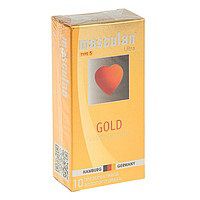 Презервативы Masculan Ultra Gold с золотым напылением и ароматом ванили - 10 шт. - Masculan - купить с доставкой в Кирове
