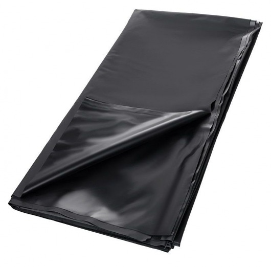 Черная простыня для секса из ПВХ - 220 х 200 см. - ToyFa - купить с доставкой в Кирове