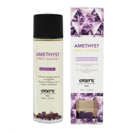Органическое массажное масло AMETHYST SWEET ALMOND - 100 мл. - Exsens - купить с доставкой в Кирове