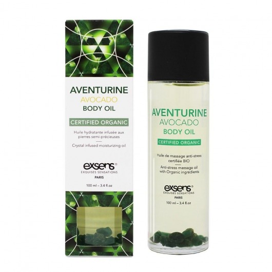 Органическое массажное масло AVENTURINE AVOCADO - 100 мл. - Exsens - купить с доставкой в Кирове