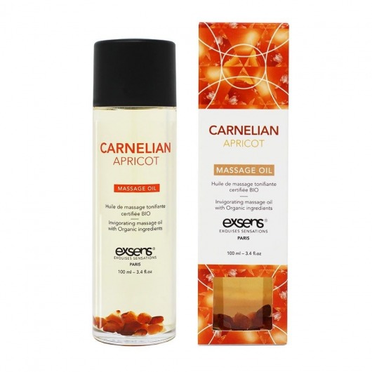 Органическое массажное масло CARNELIAN APRICOT - 100 мл. - Exsens - купить с доставкой в Кирове