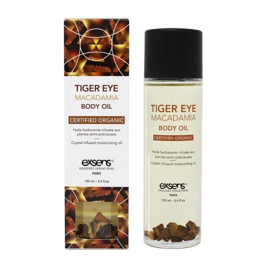 Органическое массажное масло TIGER EYE MACADAMIA - 100 мл. - Exsens - купить с доставкой в Кирове