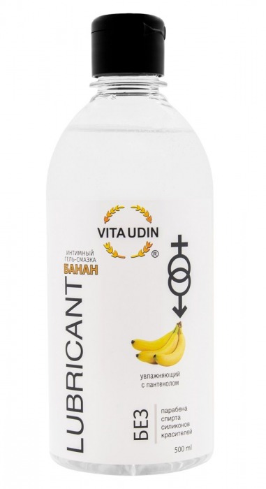 Интимный гель-смазка на водной основе VITA UDIN с ароматом банана - 500 мл. - VITA UDIN - купить с доставкой в Кирове