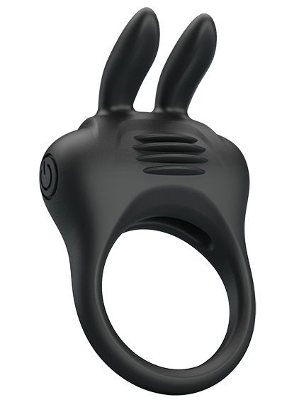 Черное эрекционное кольцо с вибрацией Davion - Baile - в Кирове купить с доставкой