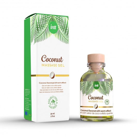 Массажный гель с ароматом кокоса Coconut - 30 мл. - INTT - купить с доставкой в Кирове