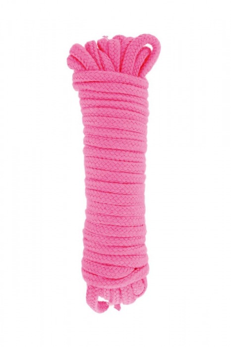 Розовая веревка для связывания Sweet Caress Rope - 10 метров - Sweet Caress - купить с доставкой в Кирове