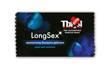 Пролонгирующий крем LongSex в одноразовой упаковке - 1,5 гр. - Биоритм - купить с доставкой в Кирове