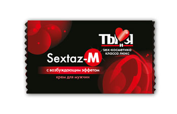 Возбуждающий крем Sextaz-M для мужчин в одноразовой упаковке - 1,5 гр. - Биоритм - купить с доставкой в Кирове