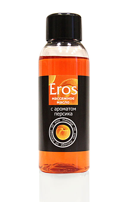 Массажное масло Eros exotic с ароматом персика - 50 мл. - Биоритм - купить с доставкой в Кирове