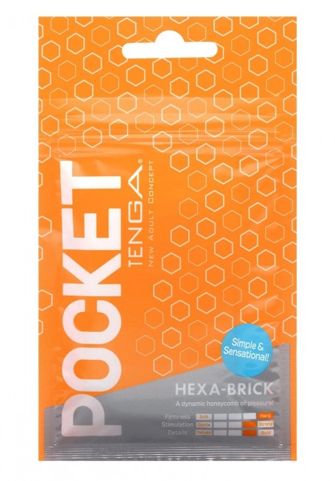 Карманный мастурбатор HEXA-BRICK - Tenga - в Кирове купить с доставкой