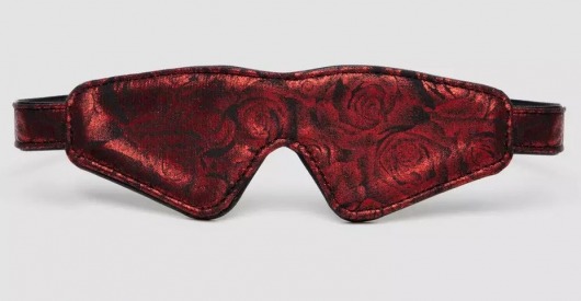 Двусторонняя красно-черная маска на глаза Reversible Faux Leather Blindfold - Fifty Shades of Grey - купить с доставкой в Кирове
