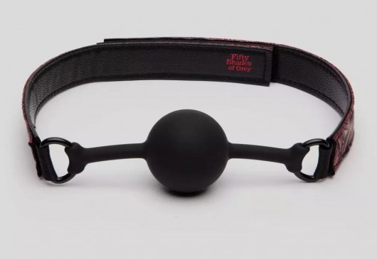 Кляп-шар на двусторонних ремешках Reversible Silicone Ball Gag - Fifty Shades of Grey - купить с доставкой в Кирове