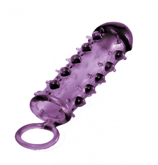 Закрытая фиолетовая насадка с пупырышками SAMURAI PENIS SLEEVE PURPLE - 14,5 см. - NMC - в Кирове купить с доставкой