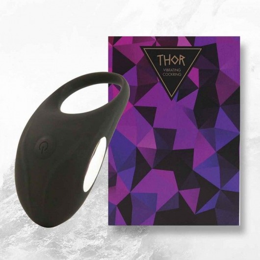 Черное эрекционное виброкольцо Thor Cockring - FeelzToys - в Кирове купить с доставкой
