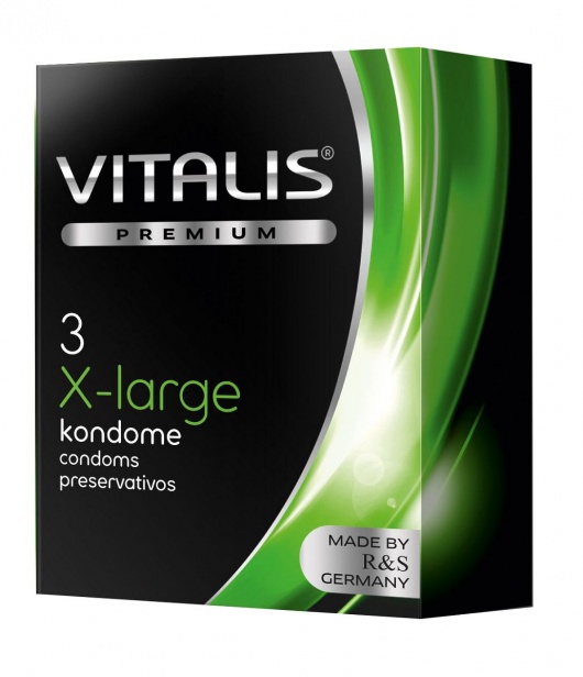 Презервативы увеличенного размера VITALIS PREMIUM x-large - 3 шт. - Vitalis - купить с доставкой в Кирове