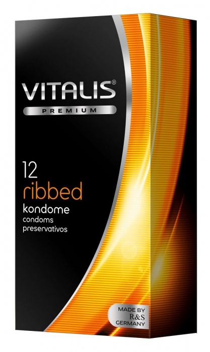 Ребристые презервативы VITALIS PREMIUM ribbed - 12 шт. - Vitalis - купить с доставкой в Кирове
