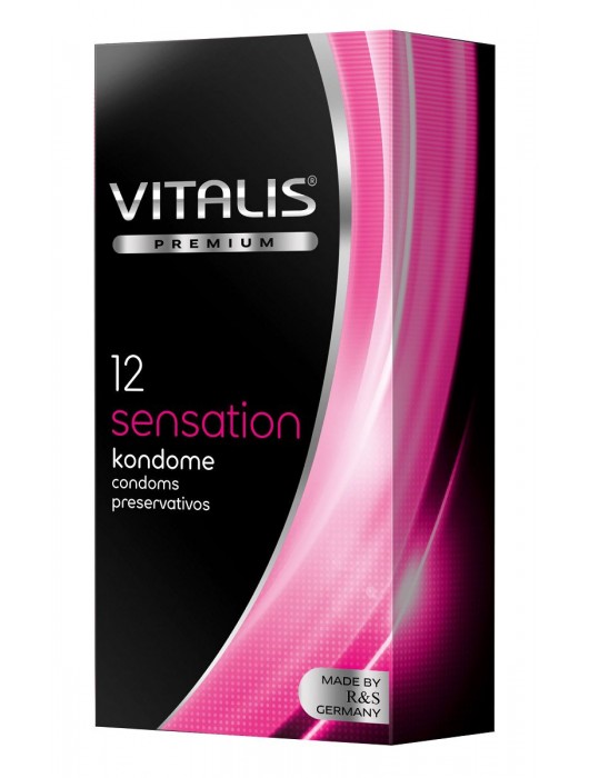 Презервативы VITALIS PREMIUM sensation с пупырышками и кольцами - 12 шт. - Vitalis - купить с доставкой в Кирове