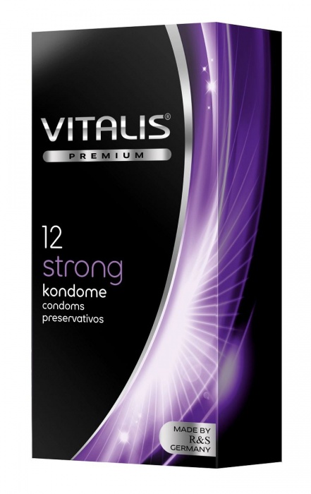 Презервативы с утолщённой стенкой VITALIS PREMIUM strong - 12 шт. - Vitalis - купить с доставкой в Кирове