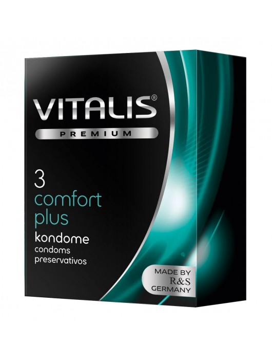 Контурные презервативы VITALIS PREMIUM comfort plus - 3 шт. - Vitalis - купить с доставкой в Кирове