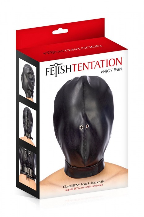 Маска-шлем на голову с отверстиями для дыхания - Fetish Tentation - купить с доставкой в Кирове