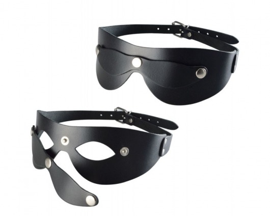 Черная кожаная маска  Новичок - Sitabella - купить с доставкой в Кирове