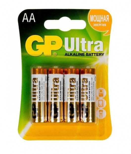 Батарейки алкалиновые GP Ultra Alkaline AA/LR6 - 4 шт. - Элементы питания - купить с доставкой в Кирове