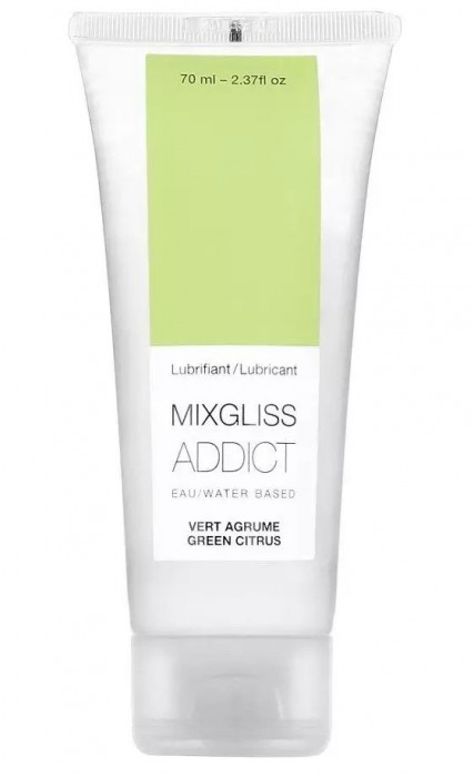 Смазка на водной основе Mixgliss Addict с ароматом цитруса - 70 мл. - Mixgliss - купить с доставкой в Кирове