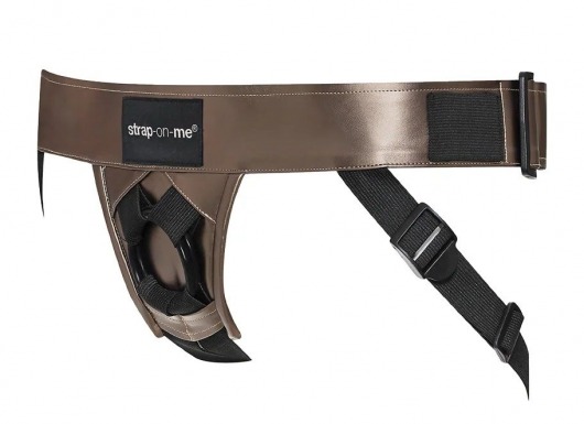 Бронзовый пояс для насадок Curious Harness - Strap-on-me - купить с доставкой в Кирове