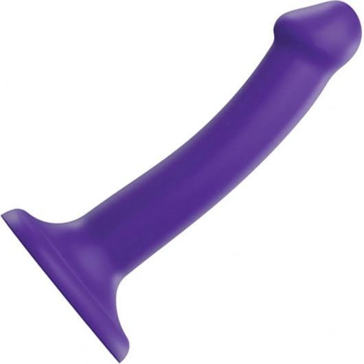 Фиолетовый фаллоимитатор-насадка Strap-On-Me Dildo Dual Density size S - 17 см. - Strap-on-me - купить с доставкой в Кирове