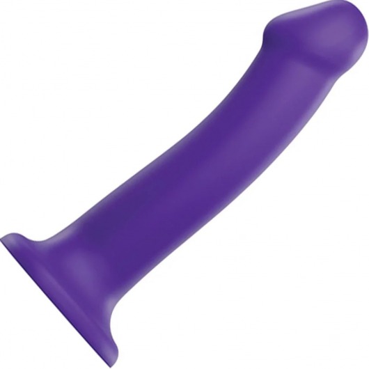 Фиолетовый фаллоимитатор-насадка Strap-On-Me Dildo Dual Density size L - 19 см. - Strap-on-me - купить с доставкой в Кирове