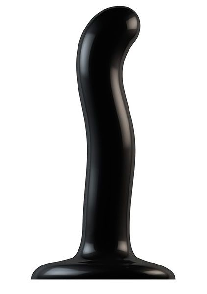 Черный фаллоимитатор-насадка Strap-On-Me P G spot Dildo size S - 16,4 см. - Strap-on-me - купить с доставкой в Кирове