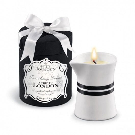 Массажное масло в виде большой свечи Petits Joujoux London с ароматом ревеня, амбры и чёрной смородины - MyStim - купить с доставкой в Кирове