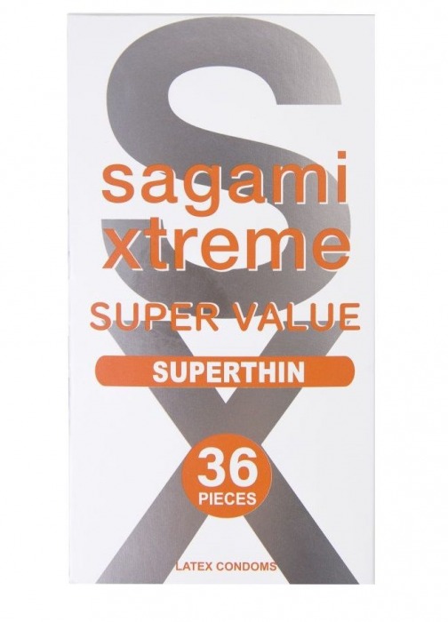 Ультратонкие презервативы Sagami Xtreme Superthin - 36 шт. - Sagami - купить с доставкой в Кирове